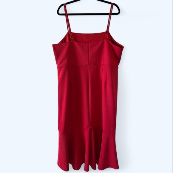 Eloquii Plus Size Red Spaghetti Strap Dress - Picture 3 of 8